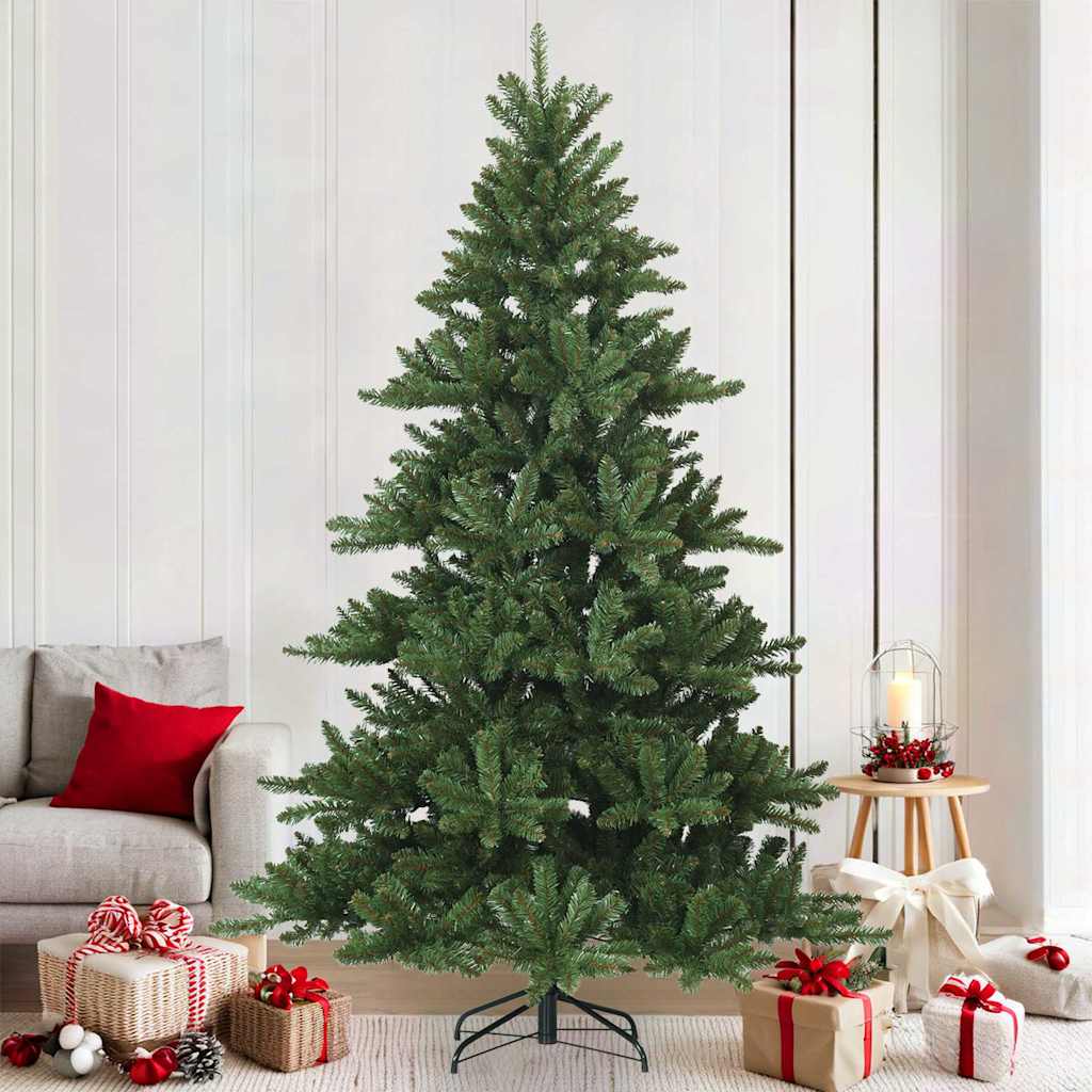 Artificial Hinged Christmas Tree PVC Green 210 cm