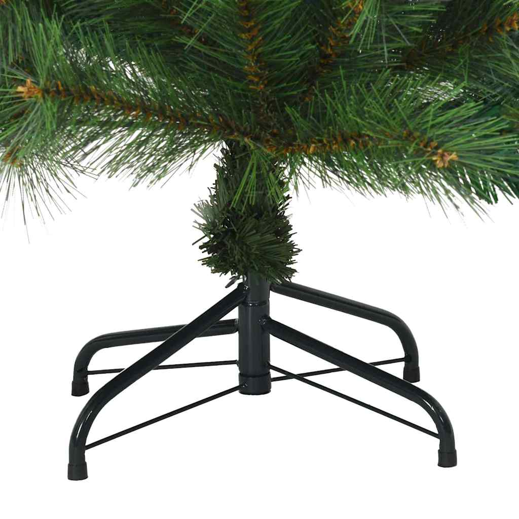 vidaXL Artificial Hinged Christmas Tree Green 120 cm PVC, steel 6