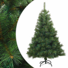 vidaXL Artificial Hinged Christmas Tree Green 120 cm PVC, steel 2