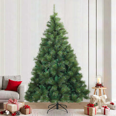 vidaXL Artificial Hinged Christmas Tree PVC