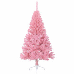 vidaXL Artificial Pre-lit Christmas Tree with 150 LEDs Pink 150 cm PVC 4