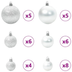 vidaXL Artificial Pre-lit Christmas Tree Black 150 cm PVC 5