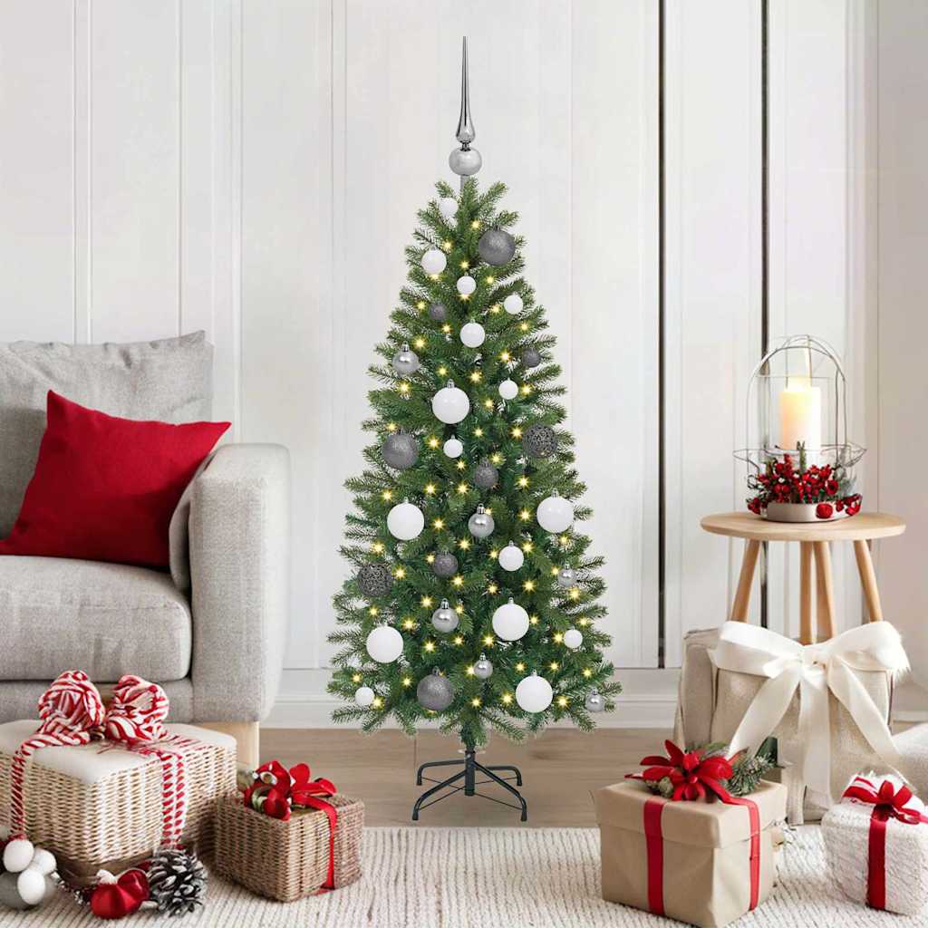 vidaXL Artificial Christmas Tree Green PE and PVC 120 cm