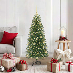 vidaXL Artificial Christmas Tree Green PE and PVC 120 cm