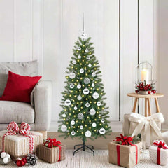 vidaXL Artificial Christmas Tree Green PE and PVC 120 cm