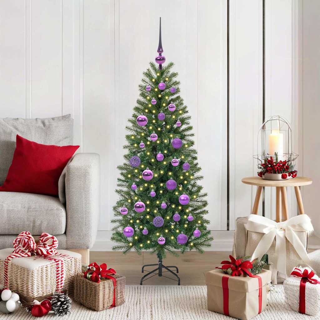 vidaXL Artificial Christmas Tree Green PE and PVC 120 cm
