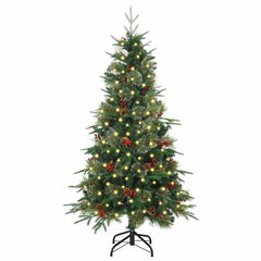 vidaXL Artificial Hinged Christmas Tree Green 120 cm PE and PVC 3