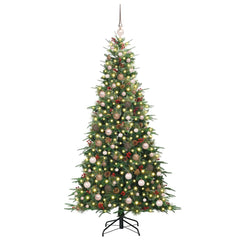 vidaXL Artificial Hinged Christmas Tree Green 210 cm PE and PVC 3