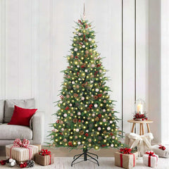 vidaXL Artificial Hinged Christmas Tree Green 240 cm PE and PVC 1