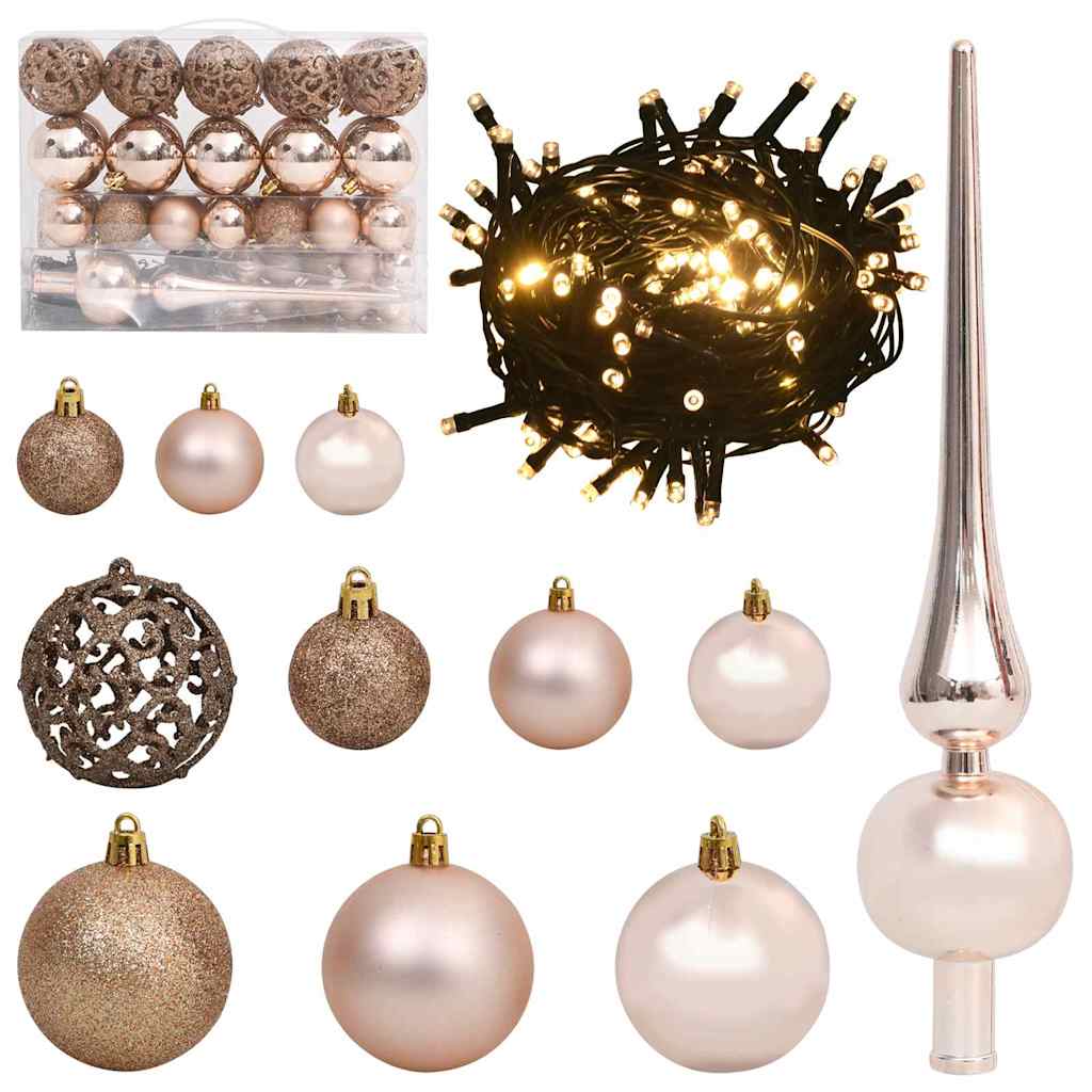 vidaXL Artificial Hinged Christmas Tree White 150 cm PE and PVC 6