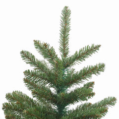 Artificial Hinged Christmas Tree PVC and Steel Green 210 cm with LEDs