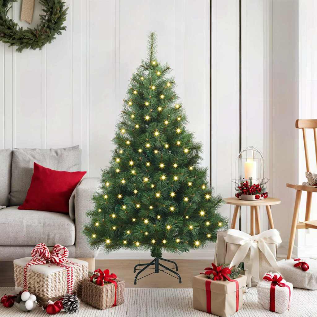 vidaXL Artificial Christmas Tree PE and PVC Green 120 cm