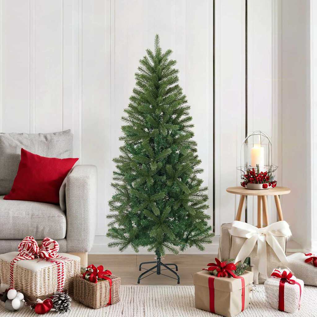 vidaXL Artificial Christmas Tree Green 150 cm PVC, PE and steel 1