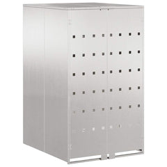 Wheelie Bin Storage with Gas Lift-up Lid for 240L Bin All stainless steel