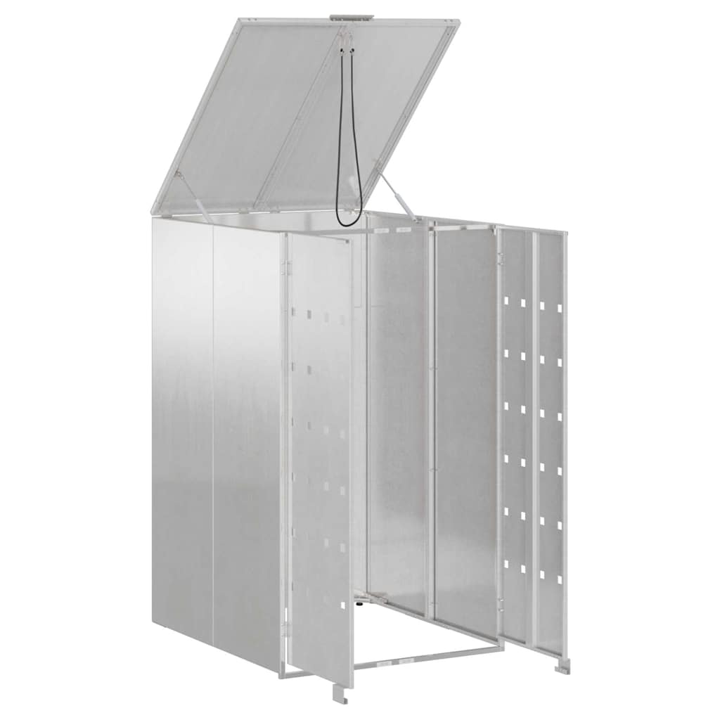 Wheelie Bin Storage with Gas Lift-up Lid for 240L Bin All stainless steel