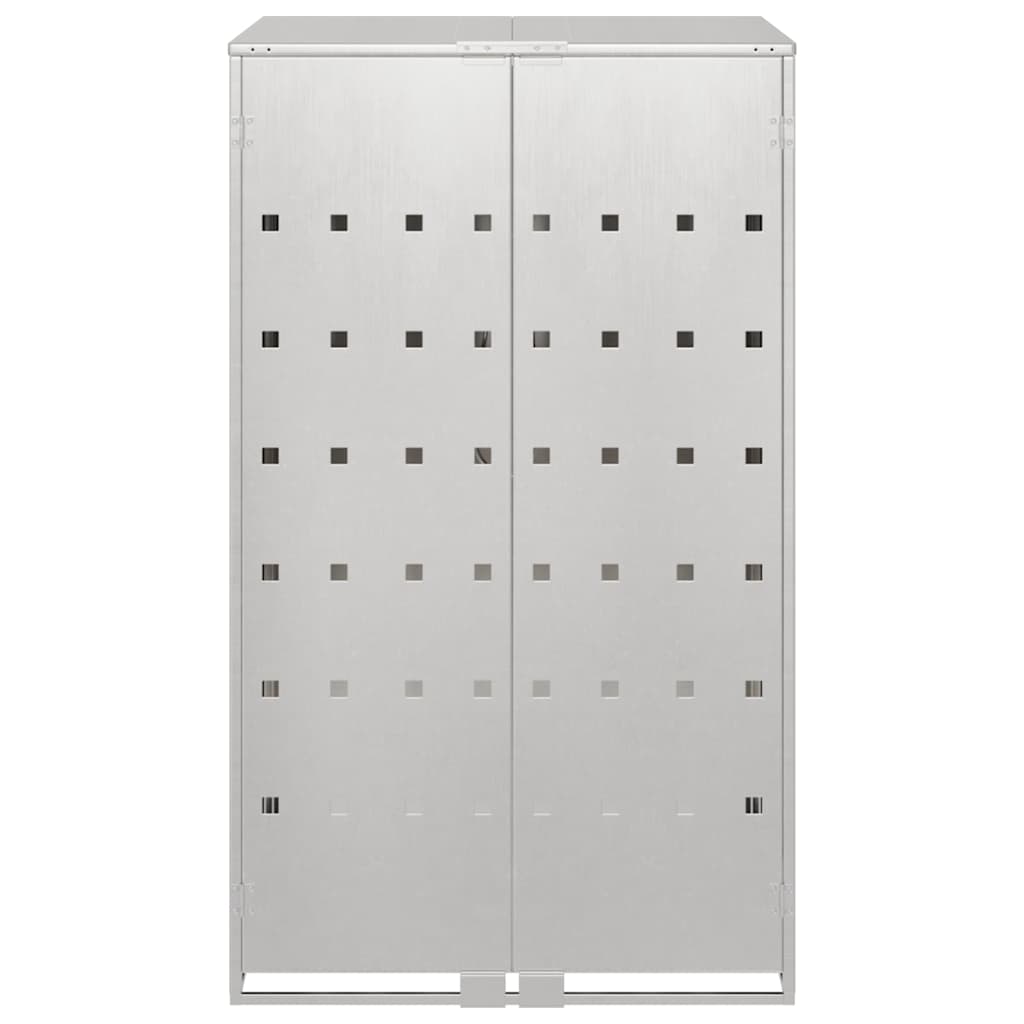 Wheelie Bin Storage with Gas Lift-up Lid for 240L Bin All stainless steel