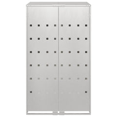 Wheelie Bin Storage with Gas Lift-up Lid for 240L Bin All stainless steel