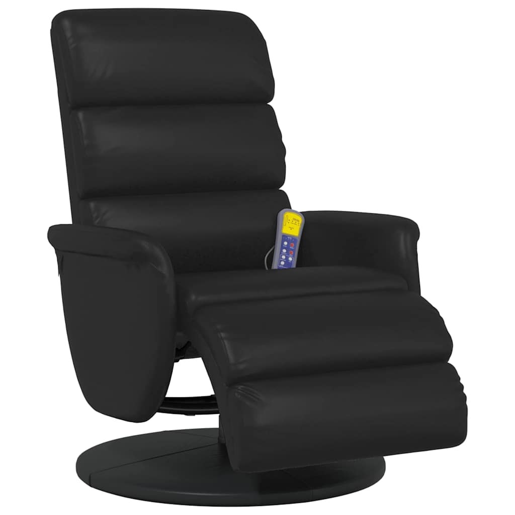 vidaXL Massage Recliner Chair Black 71 x 98 x 106 cm Faux Leather 4