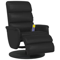 vidaXL Massage Recliner Chair Black 71 x 98 x 106 cm Faux Leather 4