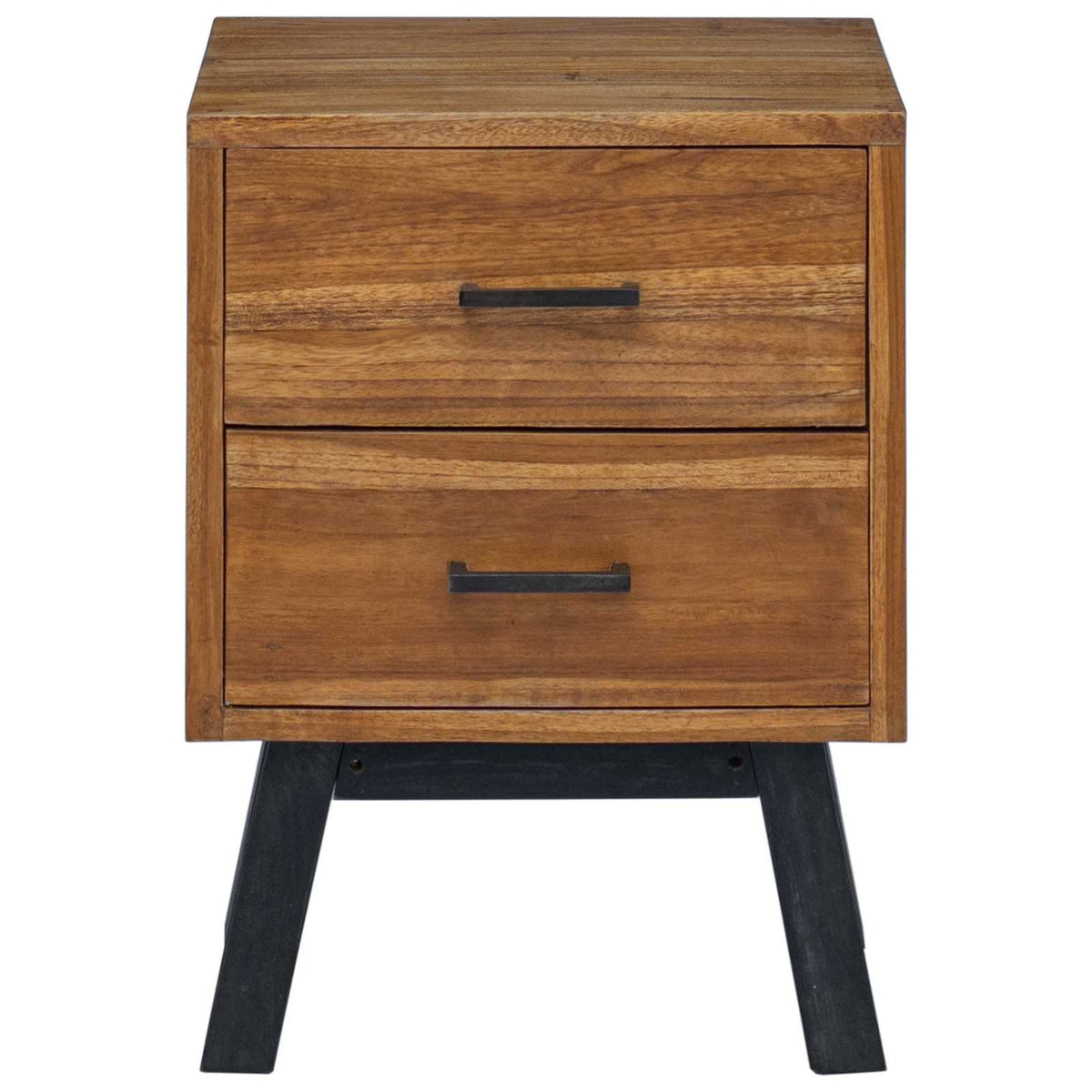 vidaXL Bedside Table Natural 40 x 35 x 55 cm Solid Teak Wood 6
