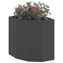 vidaXL Corner Planter Black 30 x 30 x 35 cm Steel 3