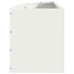 vidaXL Corner Planter White 30 x 30 x 35 cm Steel 6
