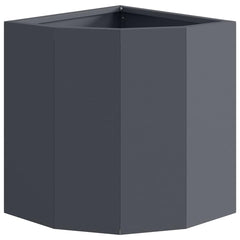 vidaXL Corner Planter Anthracite 30 x 30 x 35 cm Steel 5