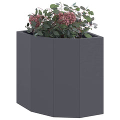 vidaXL Corner Planter Anthracite 30 x 30 x 35 cm Steel 3