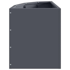 vidaXL Corner Planter Anthracite 30 x 30 x 35 cm Steel 6