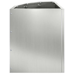vidaXL Corner Planter Silver 30 x 30 x 35 cm Galvanised steel 6