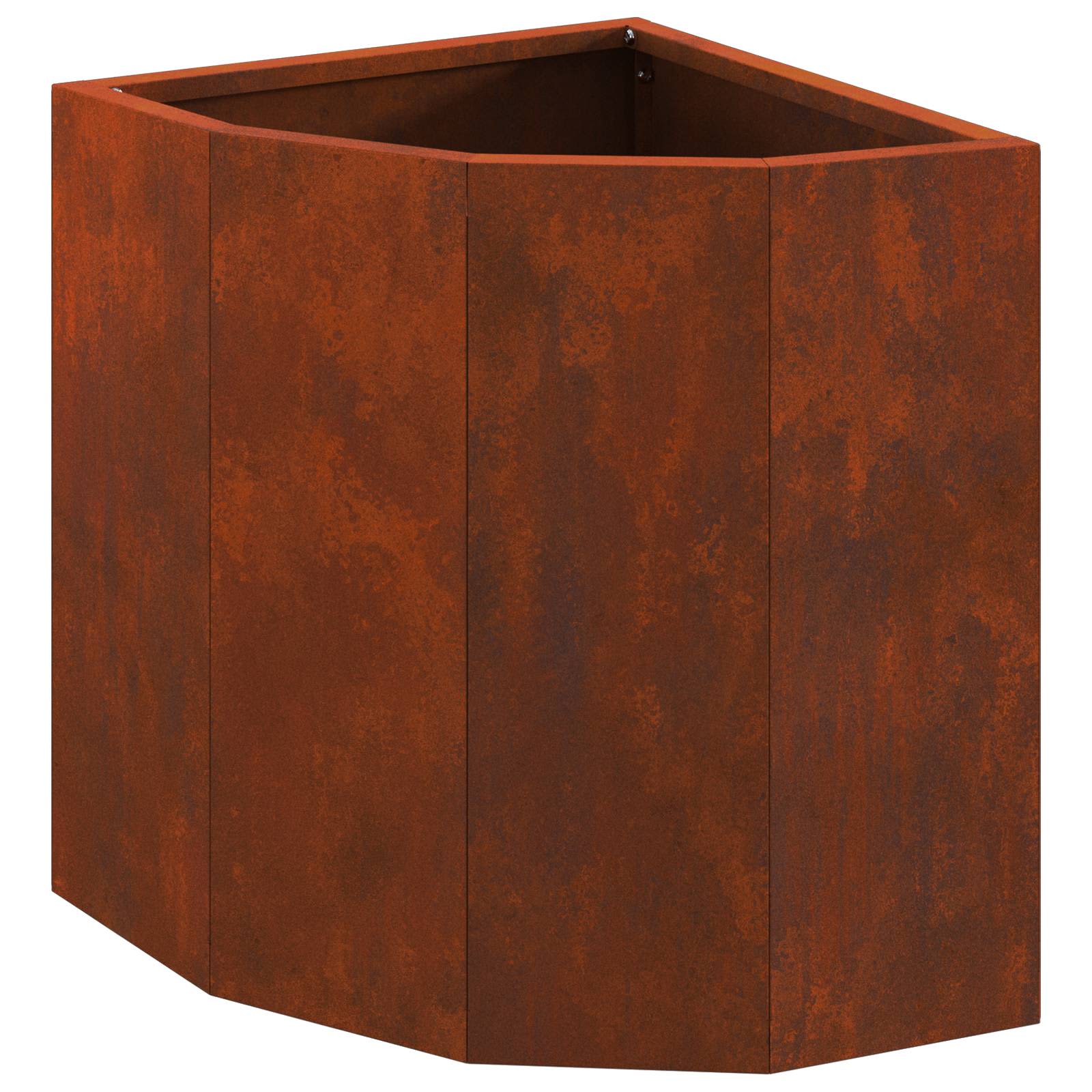 vidaXL Corner Planter Rusty 30 x 30 x 35 cm Weathering steel 2