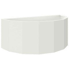 vidaXL Planter White 90 x 45 x 35 cm Steel 2