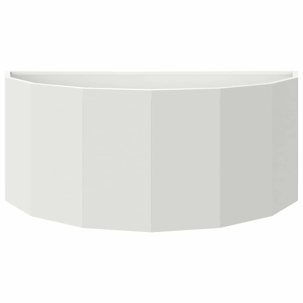 vidaXL Planter White 90 x 45 x 35 cm Steel 5