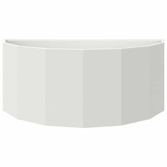 vidaXL Planter White 90 x 45 x 35 cm Steel 5