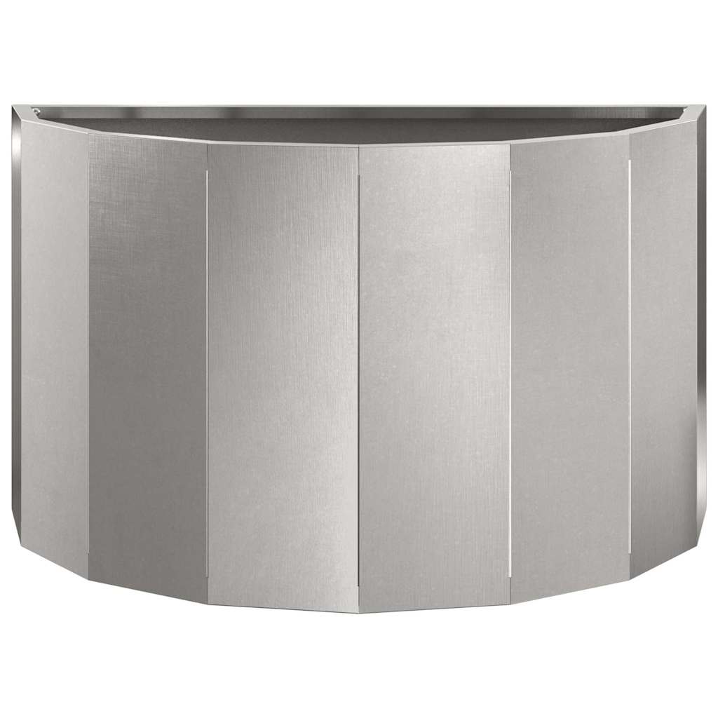 vidaXL Planter Silver 60 x 30 x 35 cm Stainless Steel 5