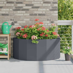 Planter 120 x 60 x 50 cm Steel Anthracite