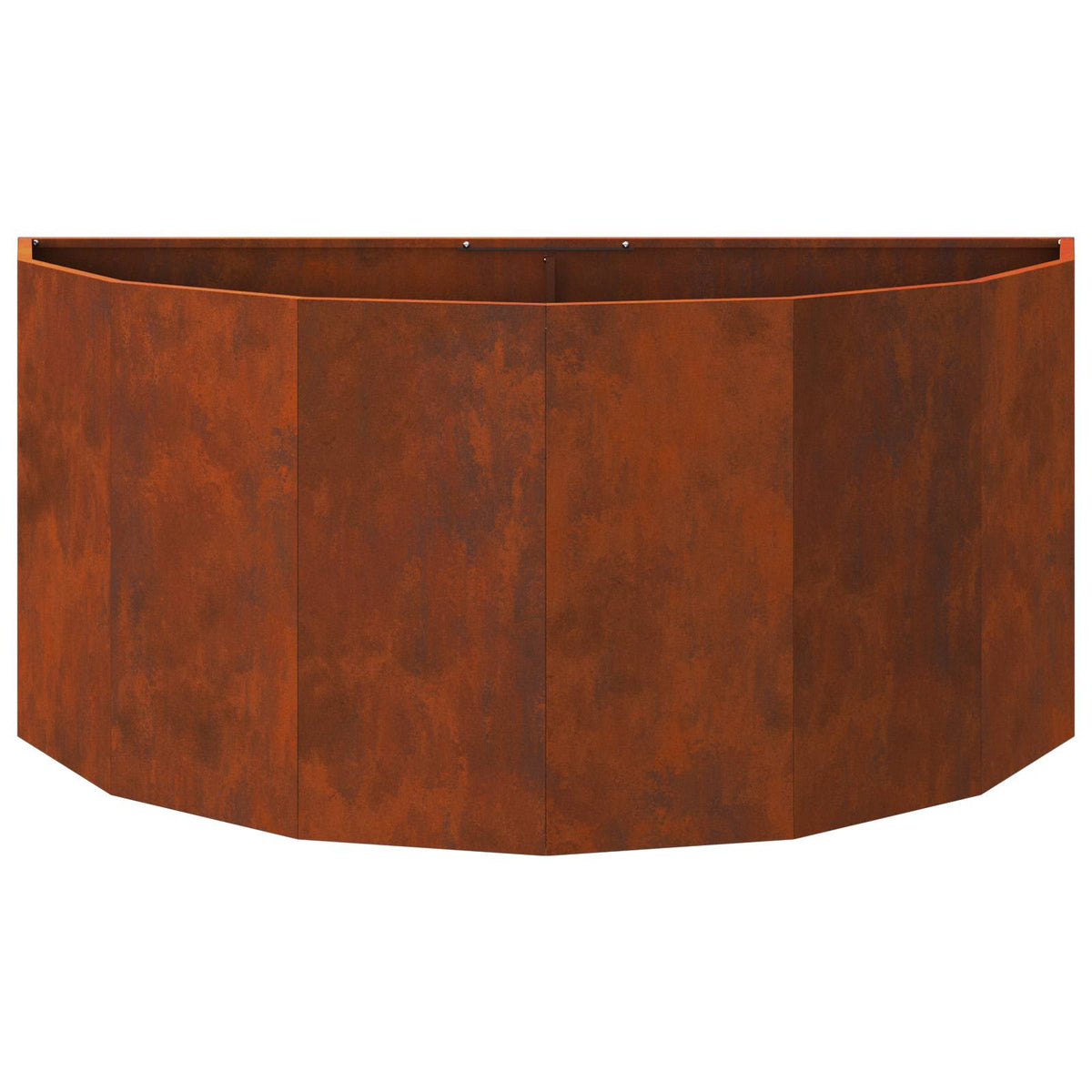 Planter 120 x 60 x 50 cm Steel Weathering steel