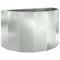 vidaXL Planter Silver 90 x 45 x 50 cm Galvanised Steel 2