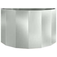 vidaXL Planter Silver 90 x 45 x 50 cm Galvanised Steel 5