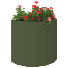 vidaXL Planter Olive Green 60 x 30 x 50 cm Steel 3