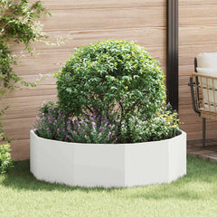 Planter 120 x 120 x 35 cm Steel White