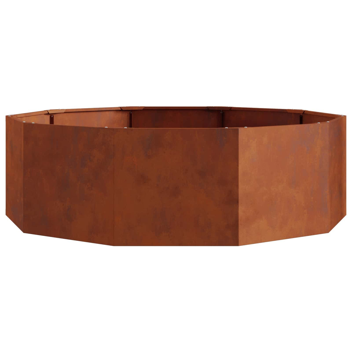 Planter 120 x 120 x 35 cm Steel Weathering steel
