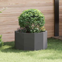 vidaXL Planter Black 60 x 60 x 35 cm Steel 1