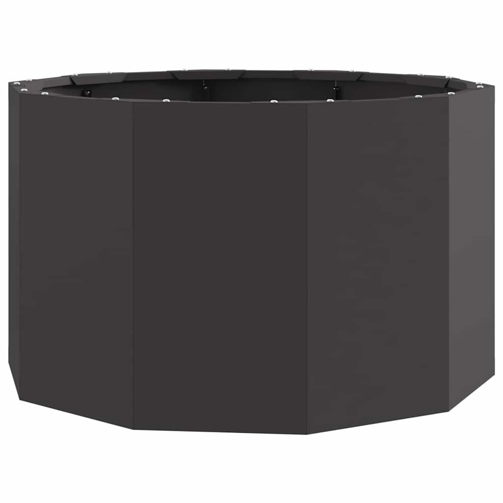 vidaXL Planter Black 60 x 60 x 35 cm Steel 2
