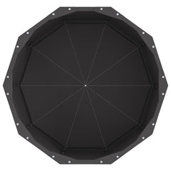 vidaXL Planter Black 60 x 60 x 35 cm Steel 6