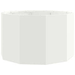 vidaXL Planter White 60 x 60 x 35 cm Steel 2