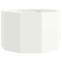 vidaXL Planter White 60 x 60 x 35 cm Steel 5