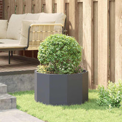 vidaXL Planter Anthracite 60 x 60 x 35 cm Steel 4