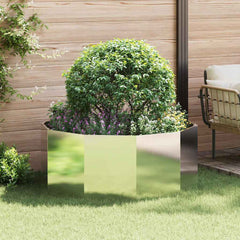 Planter 120 x 120 x 50 cm Steel Stainless steel