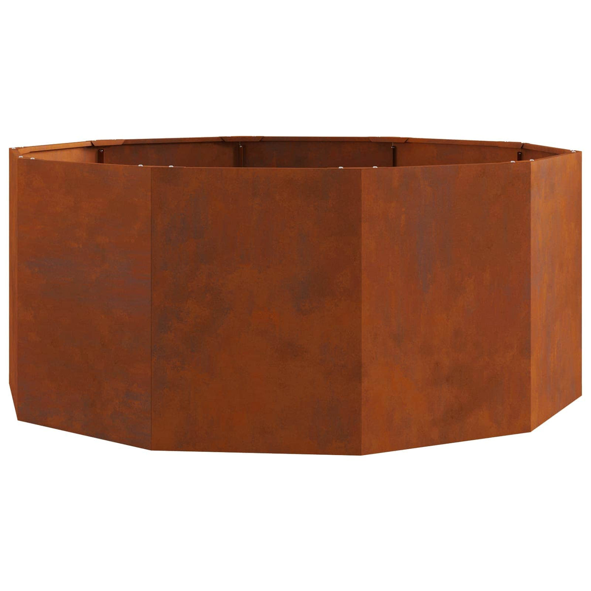 Planter 120 x 120 x 50 cm Steel Weathering steel